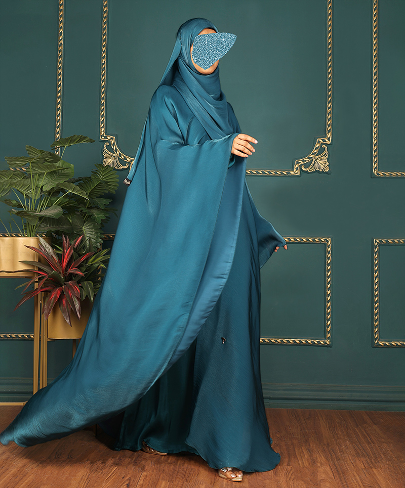 Daliya 4 Pc Set Abaya - Teal