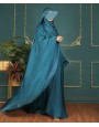 Daliya 4 Pc Set Abaya - Teal