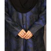 Jacquard Print Abaya - Blue