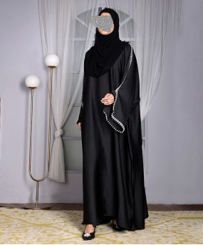 Abaya 3 Pc Set - Black