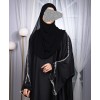 Abaya 3 Pc Set - Black