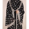 Polka Dot Abaya - Black