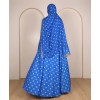 Polka Dot Abaya - Blue