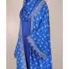 Polka Dot Abaya - Blue