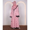 Polka Dot Abaya - Pink