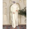 Lemon Yellow 4 Pc Set Abaya
