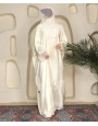 Lemon Yellow 4 Pc Set Abaya