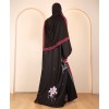 Black Floral Abaya
