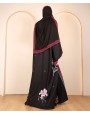Black Floral Abaya