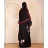 Black Floral Abaya