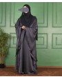 Abaya 3 Pc Set - Deep Navy Blue
