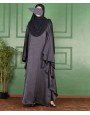 Abaya 3 Pc Set - Midnight Blue