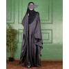 Abaya 3 Pc Set - Deep Navy Blue