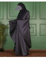 Abaya 3 Pc Set - Deep Navy Blue