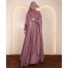 Lilac Diamond 4 Pc Set Abaya