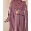 Lilac Diamond 4 Pc Set Abaya