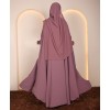 Lilac Diamond 4 Pc Set Abaya