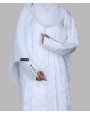 Feather Coll. Abaya - White