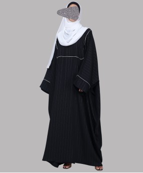 Regal 3 Pc Set Abaya - Black