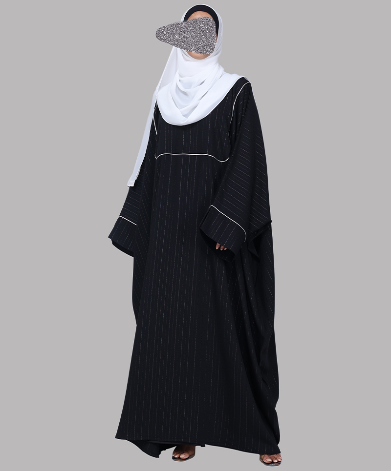 Regal 3 Pc Set Abaya - Black