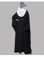 Regal 3 Pc Set Abaya - Black