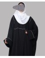 Regal 3 Pc Set Abaya - Black