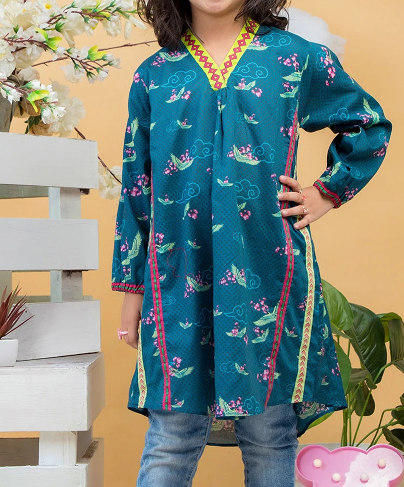 BLUE NIGHT STITCHED 1PC STITCH KURTI