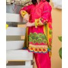 RED WALK PRINTED 2PC STITCHED SUIT