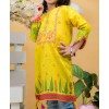 YELLOW MILES STITCHED 1PC KURTI