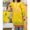 YELLOW MILES STITCHED 1PC KURTI