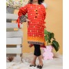 PEACH ROSE STITCHED 1PC KURTI