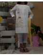 GIRLS LAWN PRINTED 3PC STITCHED SUIT