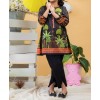 Black Garden Printed 2Pc Stitched Suit
