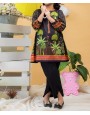Black Garden Printed 2Pc Stitched Suit