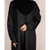 Abaya 3 Pc Set (Slv Lace)  - Black