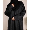 Abaya 3 Pc Set (Slv Lace)  - Black