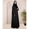 Abaya 3 Pc Set (Slv Lace)  - Black