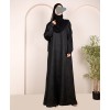 Abaya 3 Pc Set (Slv Lace)  - Black
