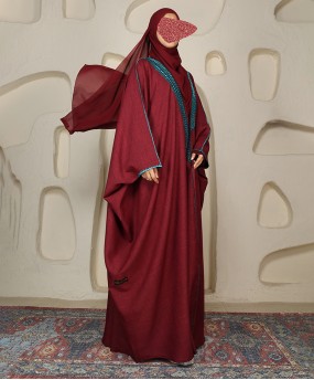 Bisht 4 Pc Set - Maroon