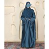 Teal Bisht 4 Pc Set Abaya