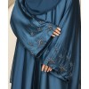 Teal Bisht 4 Pc Set Abaya