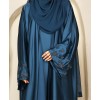 Teal Bisht 4 Pc Set Abaya