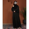 Anaaqa 3Pc Set Abaya - Black
