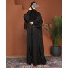 Anaaqa 3Pc Set Abaya - Black