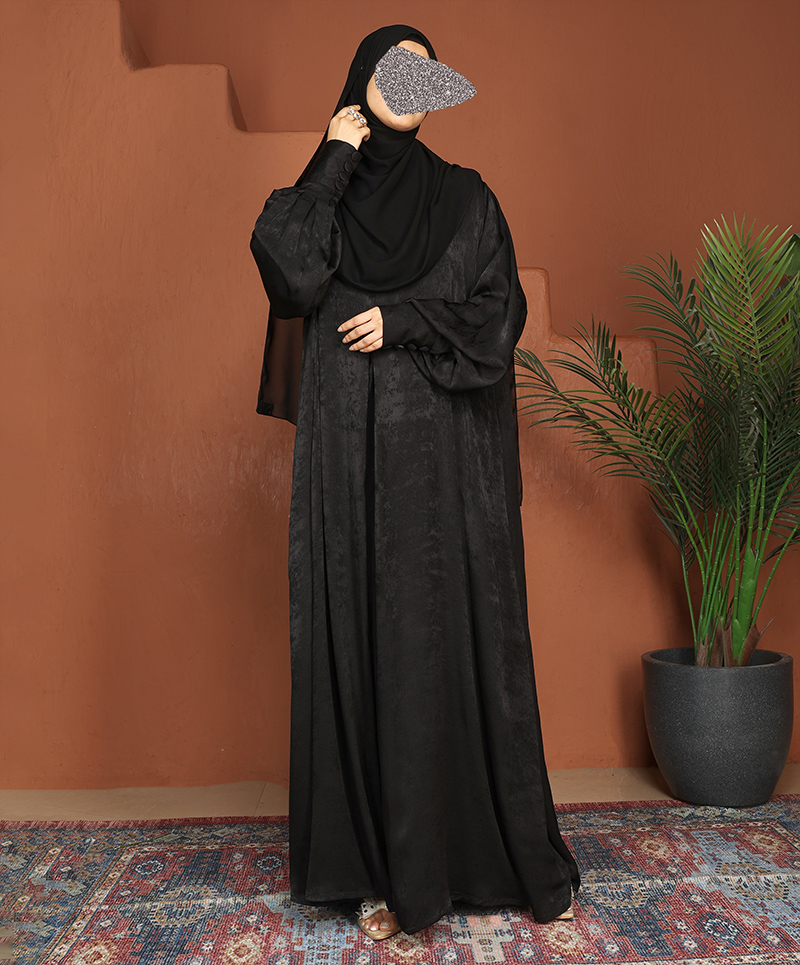 Anaaqa 3Pc Set Abaya - Black