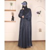 Anaaqa 3Pc Set Abaya - Midnight Blue