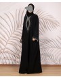 Black Glow 3 Pc Set Abaya