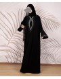 Black Glow 3 Pc Set Abaya