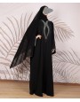 Black Glow 3 Pc Set Abaya