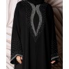 Black Glow 3 Pc Set Abaya